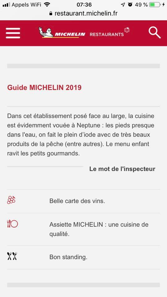 Guide Michelin 2019 - Le Vivier