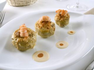 Artichauts farcis aux langoustines