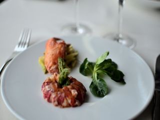 Salade de homard à l'huile de homard de Groix